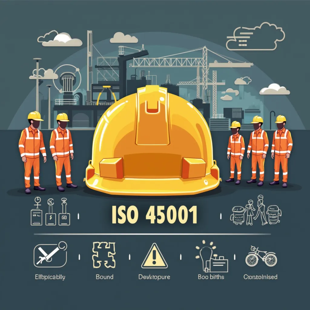 Symbole de sécurité au travail ISO 45001